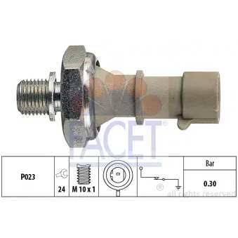 Indicateur de pression d'huile FACET 7.0162
