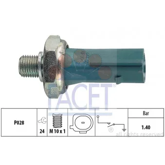 Indicateur de pression d'huile FACET 7.0171