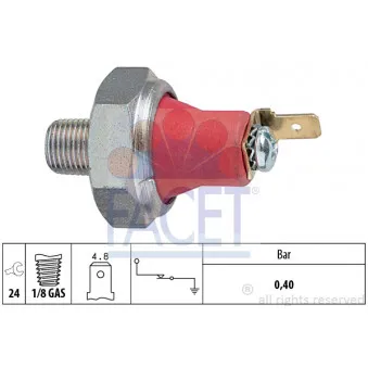 Indicateur de pression d'huile FACET