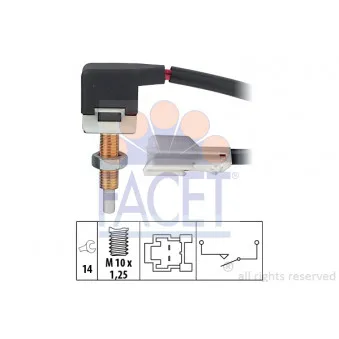 Commande, embrayage (régulateur de vitesse) FACET 7.1174