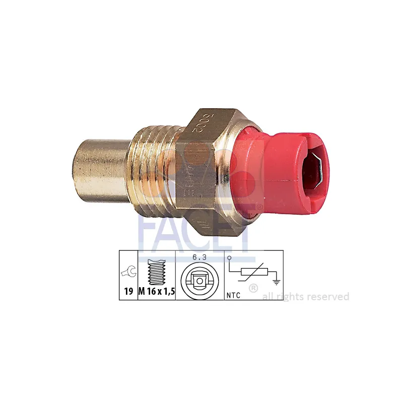 Sonde de température, liquide de refroidissement FACET 7.3002