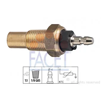 Sonde de température, liquide de refroidissement FACET 7.3056