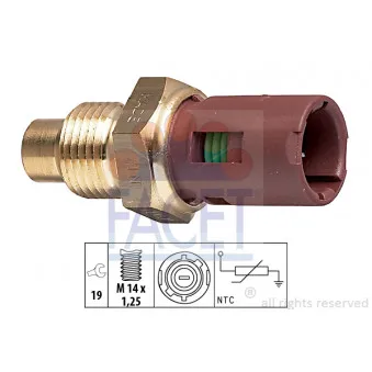 Sonde de température, liquide de refroidissement FACET 7.3094