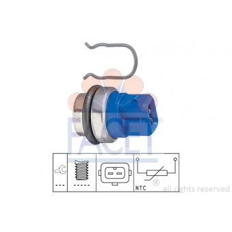 Sonde de température, liquide de refroidissement FACET 7.3101