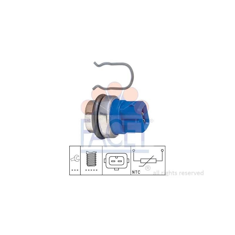 Sonde de température, liquide de refroidissement FACET 7.3101