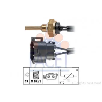 Sonde de température, liquide de refroidissement FACET 7.3110