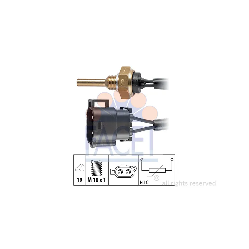 Sonde de température, liquide de refroidissement FACET 7.3110