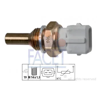Sonde de température, liquide de refroidissement FACET 7.3126