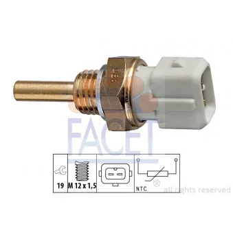 Sonde de température, liquide de refroidissement FACET 7.3127