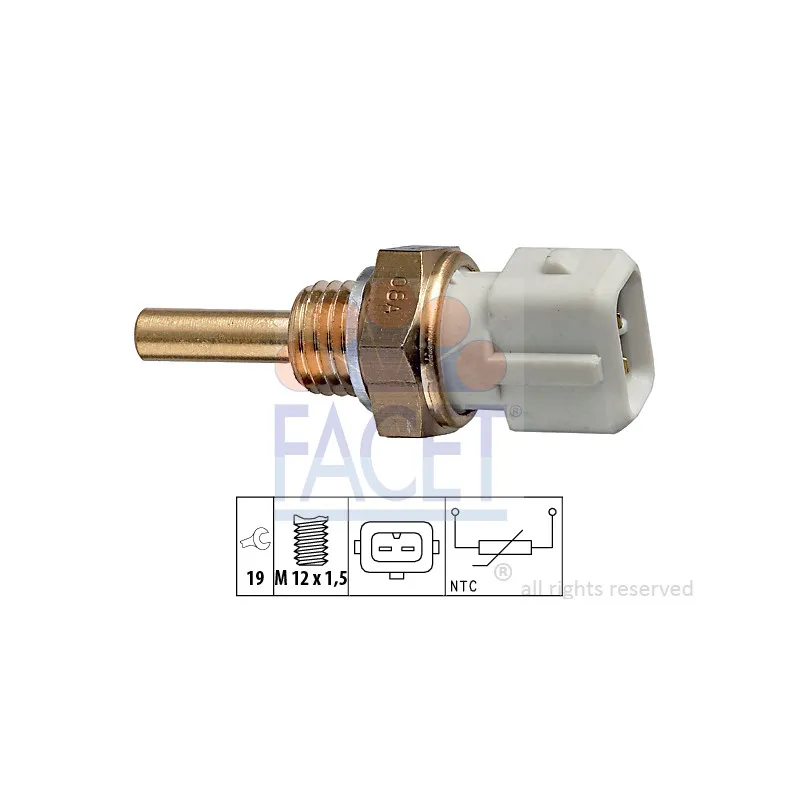 Sonde de température, liquide de refroidissement FACET 7.3127