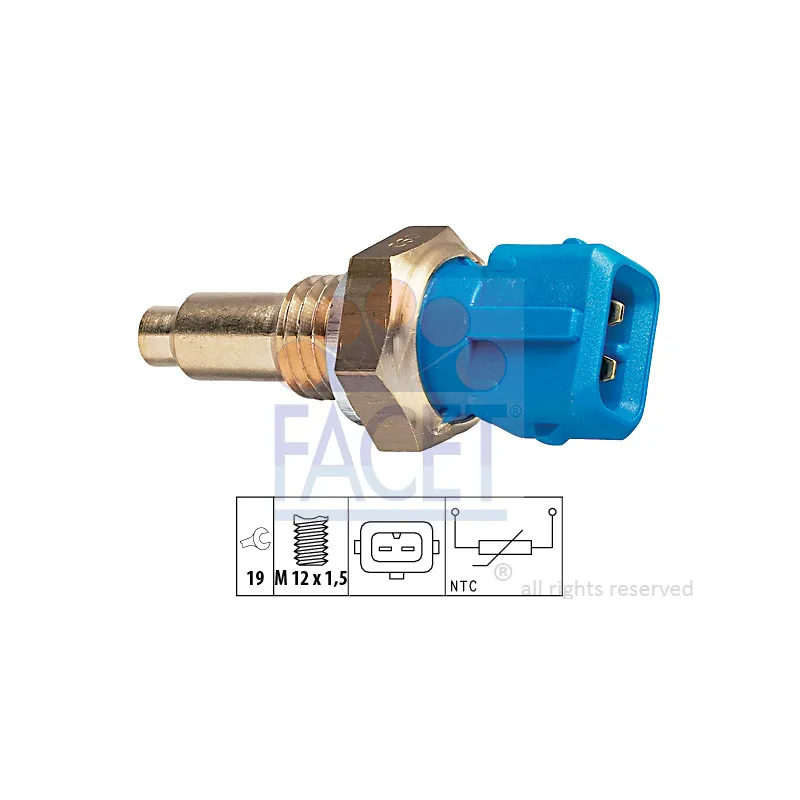 Sonde de température, liquide de refroidissement FACET 7.3143