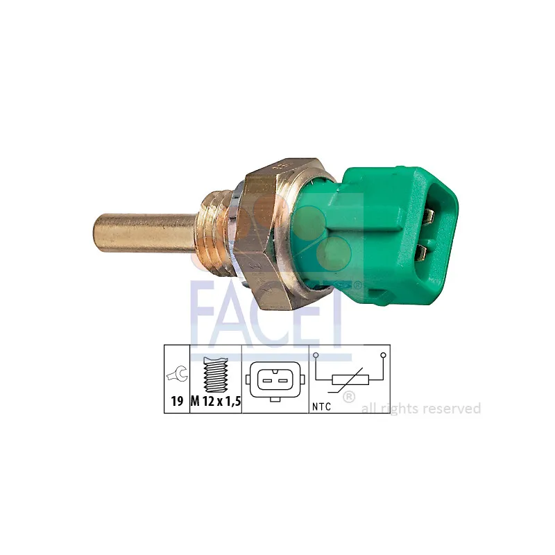 Sonde de température, liquide de refroidissement FACET 7.3147