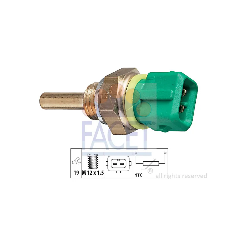 Sonde de température, liquide de refroidissement FACET 7.3148