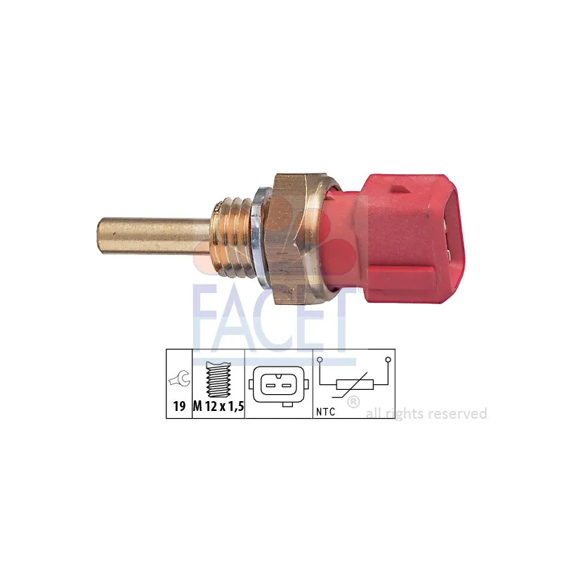 Sonde de température, liquide de refroidissement FACET 7.3155