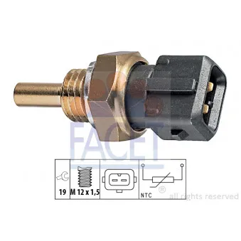 Sonde de température, liquide de refroidissement FACET 7.3157