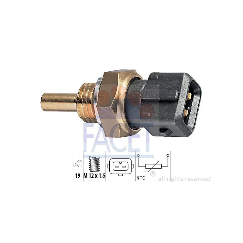 Sonde de température, liquide de refroidissement FACET 7.3157