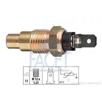 Sonde de température, liquide de refroidissement FACET 7.3159