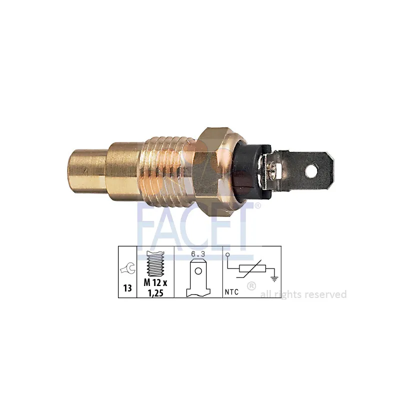 Sonde de température, liquide de refroidissement FACET 7.3159