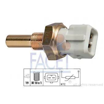 Sonde de température, liquide de refroidissement FACET 7.3171