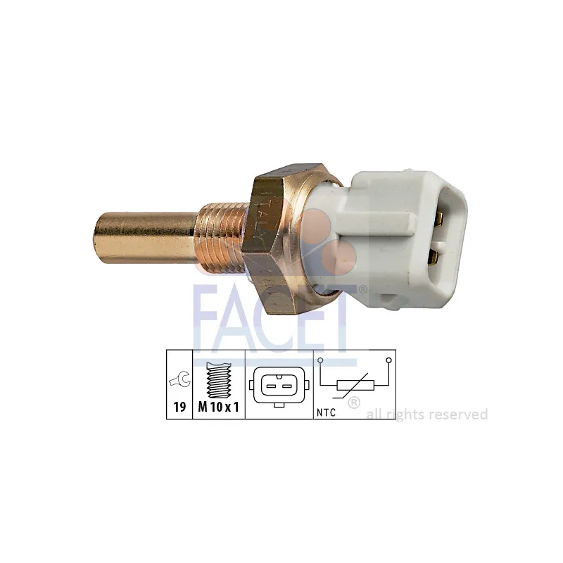 Sonde de température, liquide de refroidissement FACET 7.3171