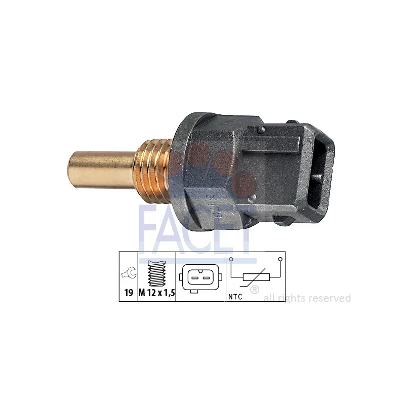 Sonde de température, liquide de refroidissement FACET 7.3178