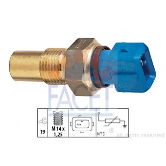 Sonde de température, liquide de refroidissement FACET 7.3182