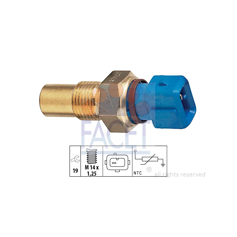 Sonde de température, liquide de refroidissement FACET 7.3182
