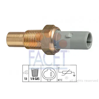 Sonde de température, liquide de refroidissement FACET 7.3184