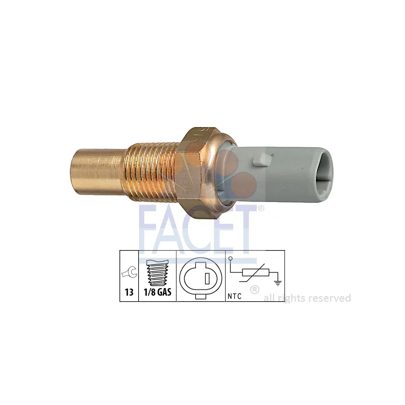Sonde de température, liquide de refroidissement FACET 7.3184