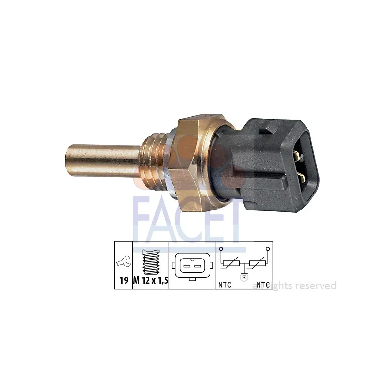 Sonde de température, liquide de refroidissement FACET 7.3192