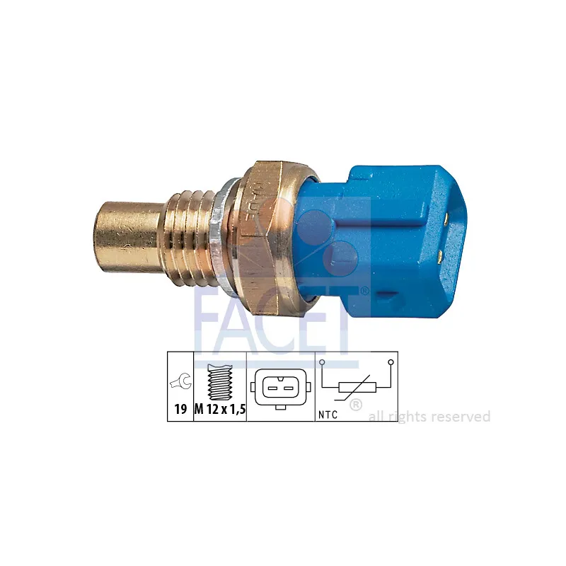 Sonde de température, liquide de refroidissement FACET 7.3194