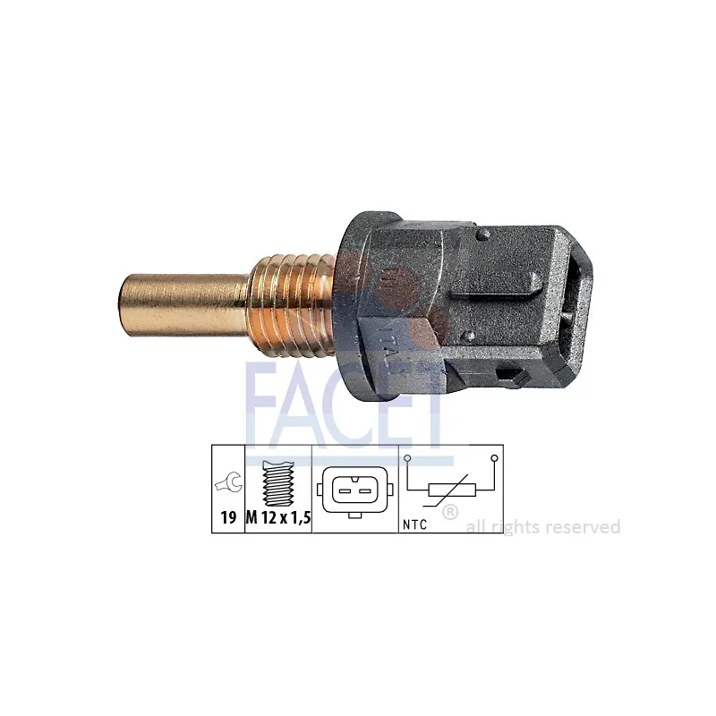 Sonde de température, liquide de refroidissement FACET 7.3200