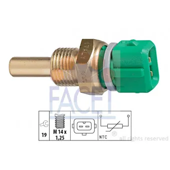 Sonde de température, liquide de refroidissement FACET 7.3204