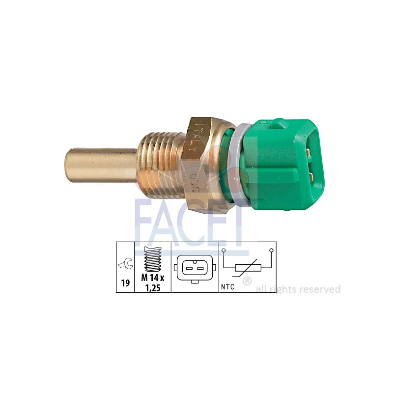 Sonde de température, liquide de refroidissement FACET 7.3204