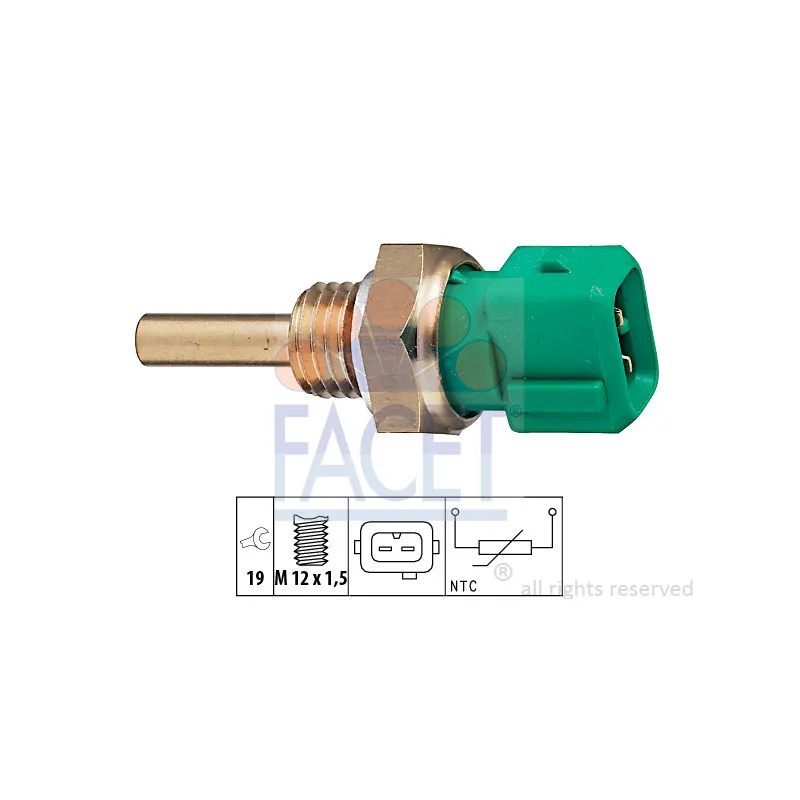 Sonde de température, liquide de refroidissement FACET 7.3211