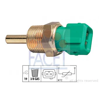 Sonde de température, liquide de refroidissement FACET 7.3212