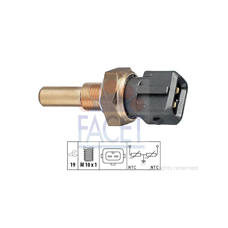 Sonde de température, liquide de refroidissement FACET 7.3229