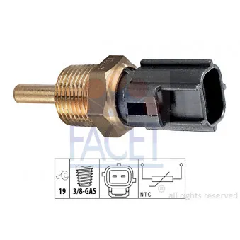 Sonde de température, liquide de refroidissement FACET 7.3230
