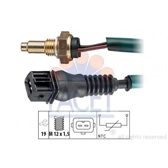 Sonde de température, liquide de refroidissement FACET 7.3237