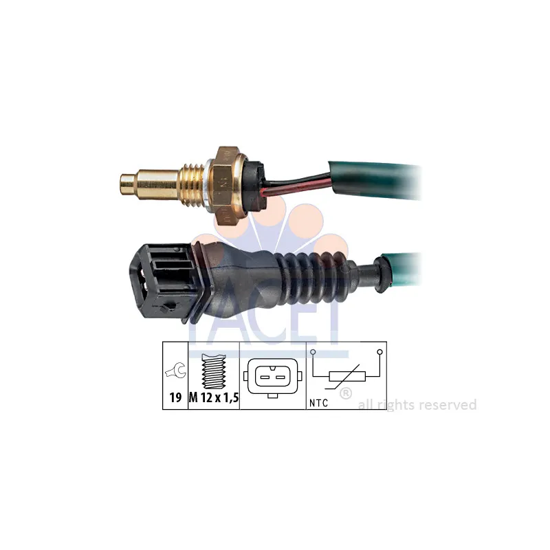 Sonde de température, liquide de refroidissement FACET 7.3237