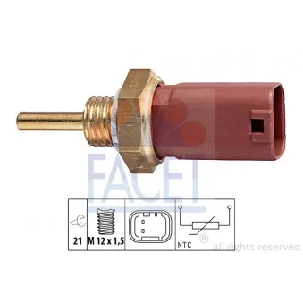 Sonde de température, liquide de refroidissement FACET 7.3242
