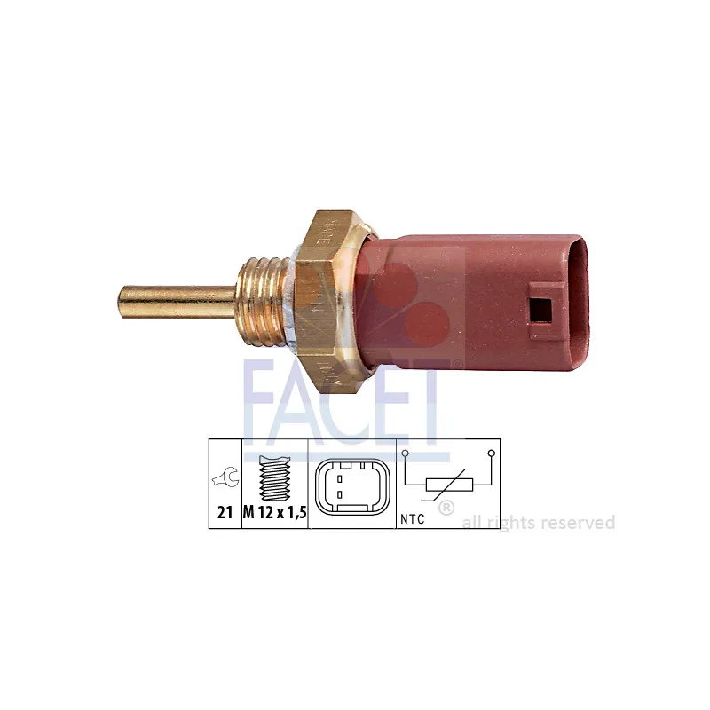 Sonde de température, liquide de refroidissement FACET 7.3242