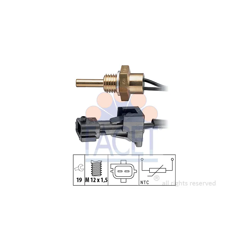 Sonde de température, liquide de refroidissement FACET 7.3245