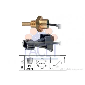 Sonde de température, liquide de refroidissement FACET 7.3253