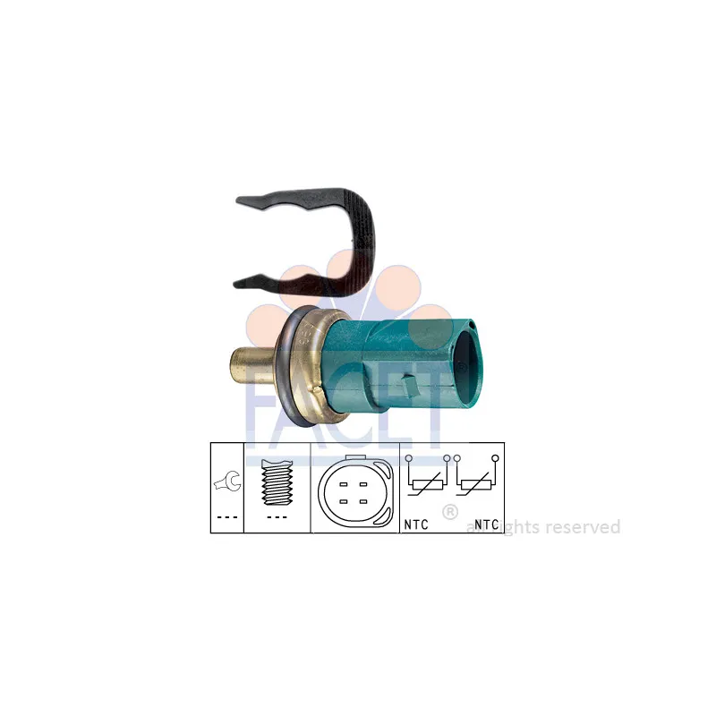 Sonde de température, liquide de refroidissement FACET 7.3258