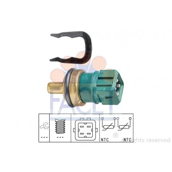 Sonde de température, liquide de refroidissement FACET 7.3260