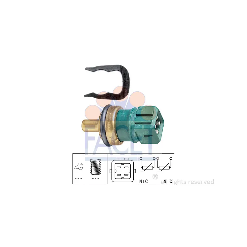 Sonde de température, liquide de refroidissement FACET 7.3260