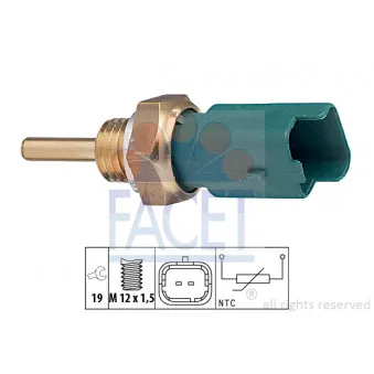 Sonde de température, liquide de refroidissement FACET 7.3261