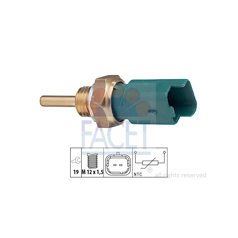 Sonde de température, liquide de refroidissement FACET 7.3261