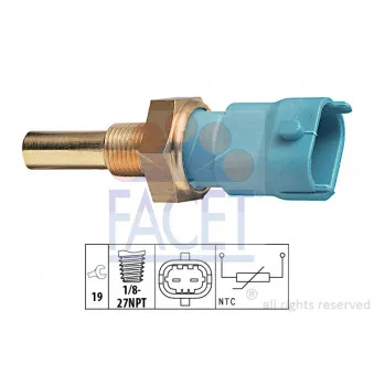Sonde de température, liquide de refroidissement FACET